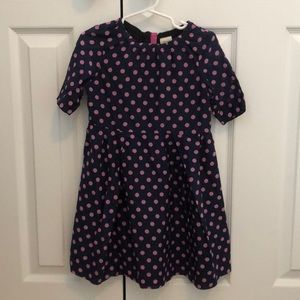 CrewCuts navy and purple dress size 5
